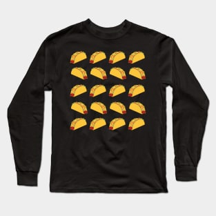 Taco Mask Design, Artwork, Vector, Graphic Long Sleeve T-Shirt